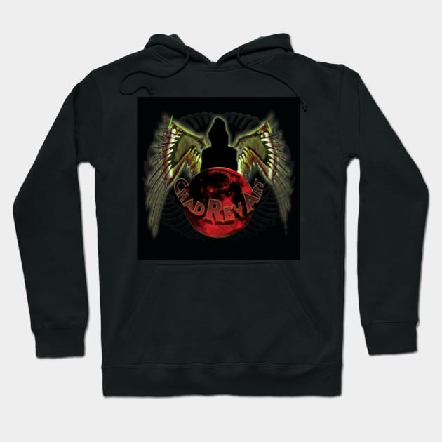 Chad Rev Art Spring 2024 Blood Moon Hoodie by Chad Rev Art